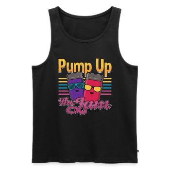 Canning Pump Up The Jam Loves Homesteader Canner - Débardeur bio Premium Homme - noir - Devant - Michal (187cm)