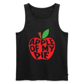 Apple Pie Apple Of My Pie Cooking Fruit Pastries - Men's Premium Organic Tank Top - black - Front - AI Model Male 178 light (178cm)