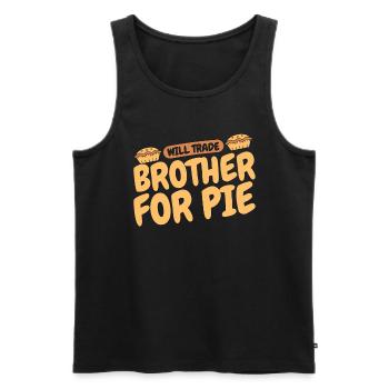 Apple Pie Will Trade Brother For Pie Baker Cooking - Männer Premium Bio Tank Top - Schwarz - Vorne - AI Model Male 178 light (178cm)