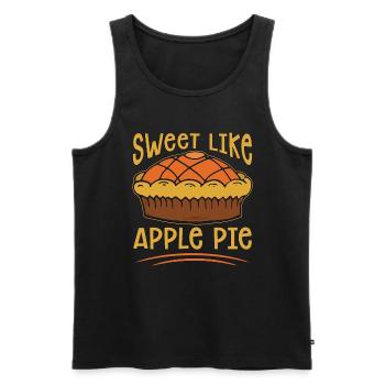 Apple Pie Sweet Like Apple Pie Cooking Pastries - Männer Premium Bio Tank Top - Schwarz - Vorne - Michal (187cm)