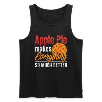 Apple Pie Makes Everything So Pastries Apple Tree - Männer Premium Bio Tank Top - Schwarz - Vorne - Michal (187cm)