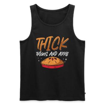 Apple Pie Thick Thighs And Apple Baking Cooking - Männer Premium Bio Tank Top - Schwarz - Vorne - Michal (187cm)