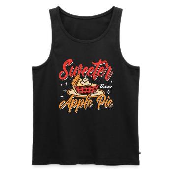 Apple Pie Sweeter Than Apple Pie Pastries Fruit - Männer Premium Bio Tank Top - Schwarz - Vorne - AI Model Male 178 light (178cm)