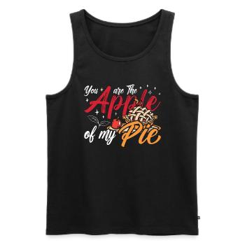 Apple Pie You Are The Apple Of My Cooking Pastries - Men's Premium Organic Tank Top - black - Front - Michal (187cm)