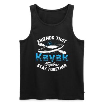 Kayak Amis qui font du kayak ensemble Sports nautiques - Débardeur bio Premium Homme - noir - Devant - Michal (187cm)
