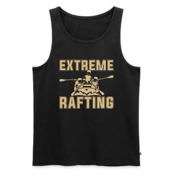 Rafting Extreme Rafting Kayak Pagayage Canotage - Débardeur bio Premium Homme - noir - Devant - Michal (187cm)