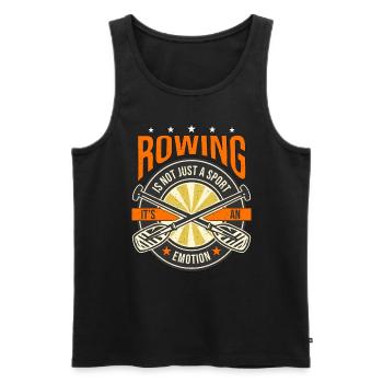 Rowing Rowing Is Not Just A Sport Oarsmen Rower - Männer Premium Bio Tank Top - Schwarz - Vorne - Michal (187cm)