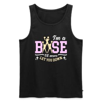 Cheerleading I'm Base I'll Never Let You Gymnastic - Männer Premium Bio Tank Top - Schwarz - Vorne - AI Model Male 178 light (178cm)