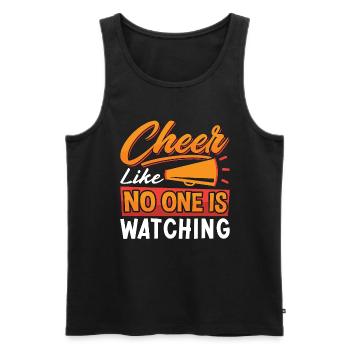 Cheerleading Cheer Like No One Is Cheer Squad - Débardeur bio Premium Homme - noir - Devant - Michal (187cm)