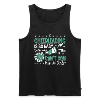 Si le cheerleading est si facile cheerleading Cheerleader d’équipe - Débardeur bio Premium Homme - noir - Devant - AI Model Male 178 light (178cm)