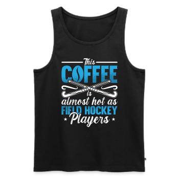 Field Hockey This Coffee Is Almost As Goalkeeper - Men's Premium Organic Tank Top - black - Front - Michal (187cm)