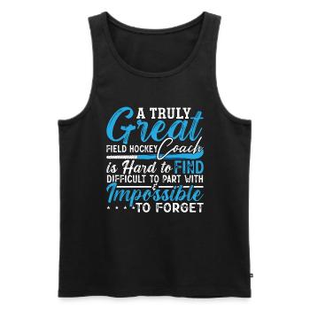 Field Hockey A Truly Great Field Hockey Goalkeeper - Men's Premium Organic Tank Top - black - Front - Michal (187cm)