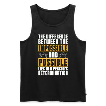 High Jump The Difference Between The Pole Vaulting - Männer Premium Bio Tank Top - Schwarz - Vorne - AI Model Male 178 light (178cm)