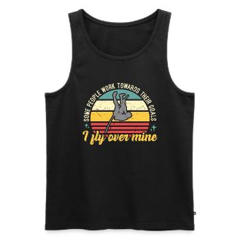 Pole Vault Some People Work Towards Pole Jumper - Männer Premium Bio Tank Top - Schwarz - Vorne - AI Model Male 178 light (178cm)