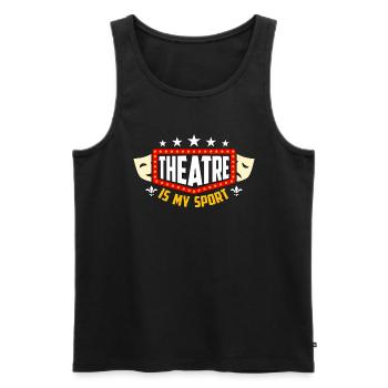 Musical Theatre Is My Sport Broadway Theatre Actor - Männer Premium Bio Tank Top - Schwarz - Vorne - AI Model Male 178 light (178cm)