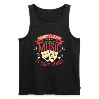 Musical Theatre Sorry I Can't The Angel Of Theater - Men's Premium Organic Tank Top - black - Front - Michal (187cm)