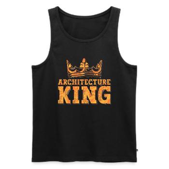 Architecture King Architectural Builder Architects - Men's Premium Organic Tank Top - black - Front - AI Model Male 178 light (178cm)