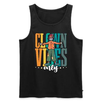 Circus Clown Vibes Only Circus Performer Juggling - Männer Premium Bio Tank Top - Schwarz - Vorne - Michal (187cm)