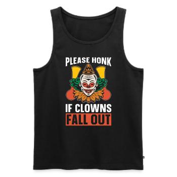 Circus Clown Please Honk If Clowns Circus Staff - Männer Premium Bio Tank Top - Schwarz - Vorne - Michal (187cm)