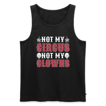 Circus Clown Not My Circus Not My Carnival Lover - Männer Premium Bio Tank Top - Schwarz - Vorne - Michal (187cm)
