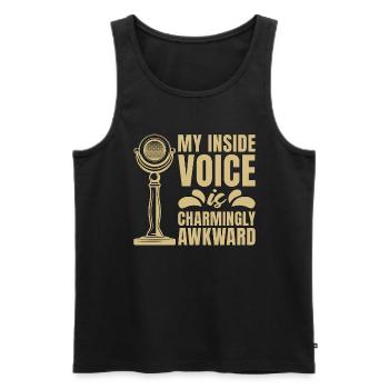 Voice Actor My Inside Voice Is Announcer Voiceover - Männer Premium Bio Tank Top - Schwarz - Vorne - Michal (187cm)