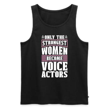 Voice Actor Only The Strongest Women Voice Art - Männer Premium Bio Tank Top - Schwarz - Vorne - AI Model Male 178 light (178cm)