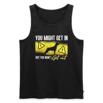 Belgian Malinois You Might Get In Malinois Dog - Men's Premium Organic Tank Top - black - Front - Michal (187cm)