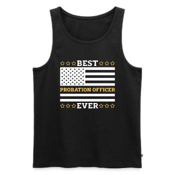 Best Probation Officer Ever Correctional Officer - Männer Premium Bio Tank Top - Schwarz - Vorne - AI Model Male 178 light (178cm)
