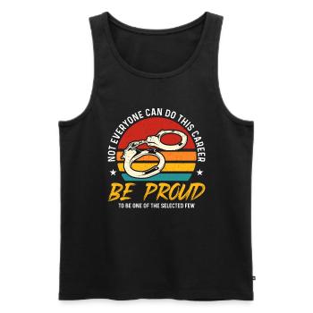 Corrections Officer Not Everyone Can Retro Prisons - Männer Premium Bio Tank Top - Schwarz - Vorne - Michal (187cm)