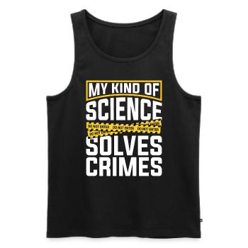 Forensic Science My Kind Of Science Criminalistics - Men's Premium Organic Tank Top - black - Front - Michal (187cm)
