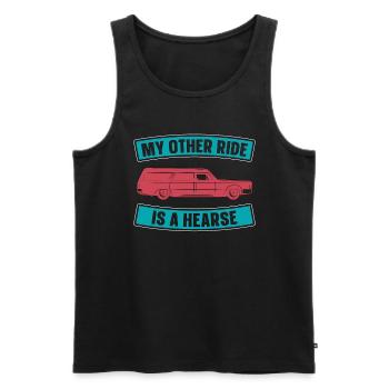 Embalmer My Other Ride Is A Funeral Home Embalmers - Men's Premium Organic Tank Top - black - Front - AI Model Male 178 light (178cm)