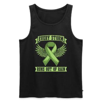 Mental Health Every Storm Runs Out Health Care - Men's Premium Organic Tank Top - black - Front - Michal (187cm)