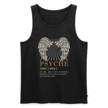 Mythologie grecque Psyché L’âme Anciens dieux - Débardeur bio Premium Homme - noir - Devant - Michal (187cm)