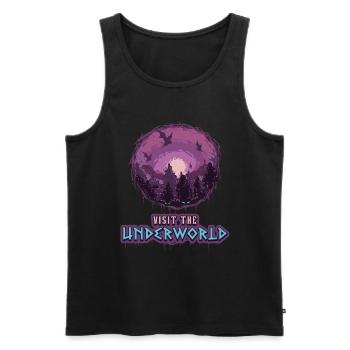 Greek Mythology Visit The Underworld Ancient Gods - Men's Premium Organic Tank Top - black - Front - AI Model Male 178 light (178cm)