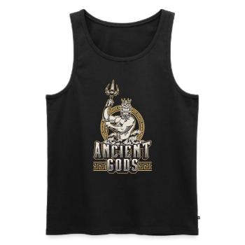 Greek Mythology Ancient Gods Myth Greece History - Men's Premium Organic Tank Top - black - Front - Michal (187cm)