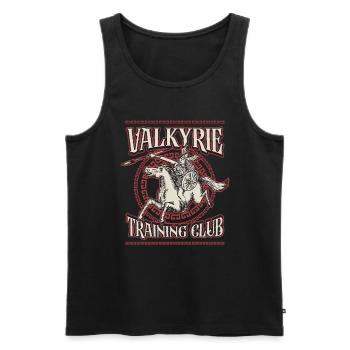 Valkyrie Training Club Viking Woman Norse Goddess - Männer Premium Bio Tank Top - Schwarz - Vorne - AI Model Male 178 light (178cm)