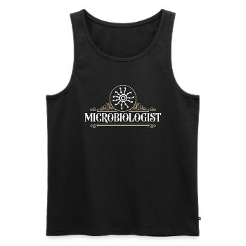 Microbiologist Microbiology Scientist Laboratory - Männer Premium Bio Tank Top - Schwarz - Vorne - AI Model Male 178 light (178cm)