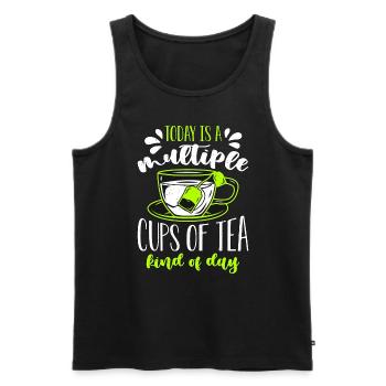 Herbalism Today Is A Multiple Cups Herbs Herbalist - Männer Premium Bio Tank Top - Schwarz - Vorne - AI Model Male 178 light (178cm)