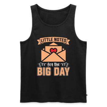 Wedding Planner Little Notes For The Big Planning - Männer Premium Bio Tank Top - Schwarz - Vorne - AI Model Male 178 light (178cm)