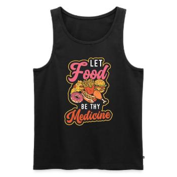 Dietitian Let Food Be Thy Medicine Nutritionist - Men's Premium Organic Tank Top - black - Front - Michal (187cm)