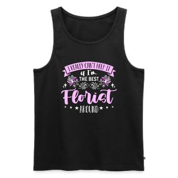 Florist I Really Can't Help Horticulture Florists - Men's Premium Organic Tank Top - black - Front - Michal (187cm)