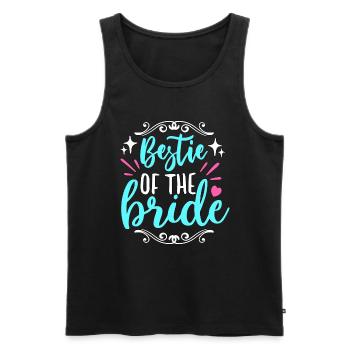 Maid Of Honor Bestie Of The Bride Wedding Bridal - Men's Premium Organic Tank Top - black - Front - Michal (187cm)