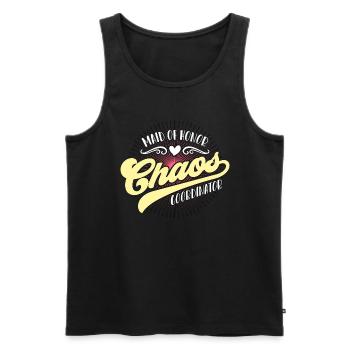 Maid Of Honor Chaos Coordinator Bachelorette Party - Männer Premium Bio Tank Top - Schwarz - Vorne - Michal (187cm)