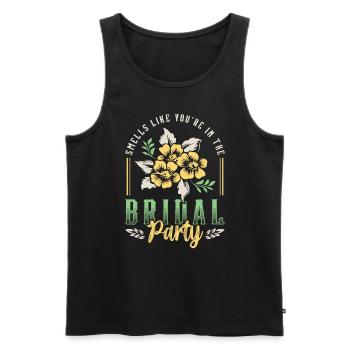 Maid Of Honor Smells Like You're In Wedding Party - Männer Premium Bio Tank Top - Schwarz - Vorne - Michal (187cm)