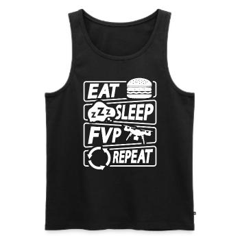Drone Racing Eat Sleep Fpv Repeat Race Multicopter - Männer Premium Bio Tank Top - Schwarz - Vorne - AI Model Male 178 light (178cm)