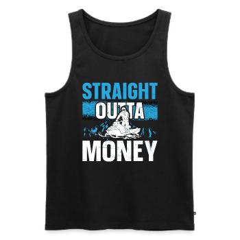 Snowmobile Racing Straight Outta Winter Sports - Men's Premium Organic Tank Top - black - Front - Michal (187cm)