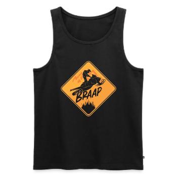 Snowmobile Racing Braap Winter Sports Snowmobiles - Männer Premium Bio Tank Top - Schwarz - Vorne - AI Model Male 178 light (178cm)