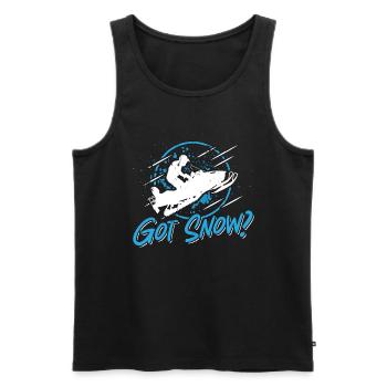 Snowmobile Racing Got Snow Winter Sports Lovers - Men's Premium Organic Tank Top - black - Front - Michal (187cm)