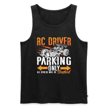 RC Model Racing RC Driver Parking Only RC Racing - Men's Premium Organic Tank Top - black - Front - Michal (187cm)