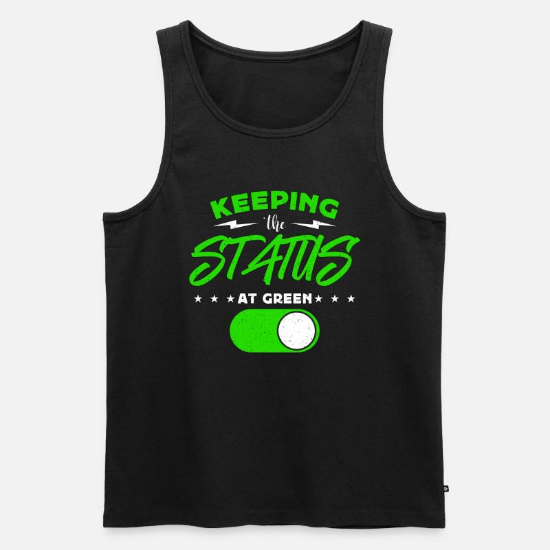 Project Management Keeping The Status At Manager - Männer Premium Bio Tank Top - Schwarz